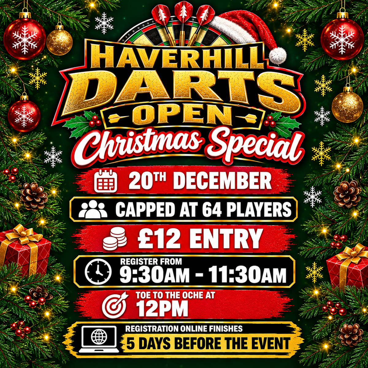 Haverhill Darts Open Christmas Special