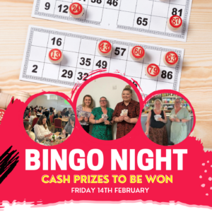 Bingo Ticket - Friday 14th February 25