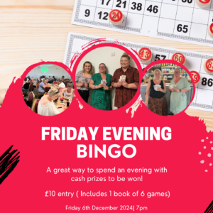 Bingo Ticket - Friday 6th December 24