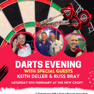 Darts Event With special Guests Keith Deller & Russ Bray